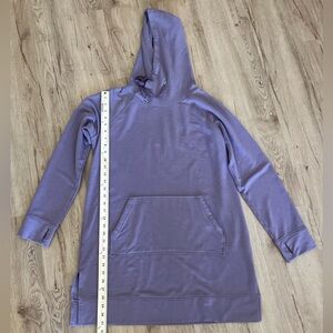 J.Jill Fit Lavender Hooded Long Dress / Hoodie Dress M